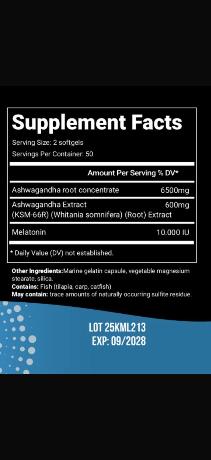 ashwagandha ksm 66  + melatonina total h